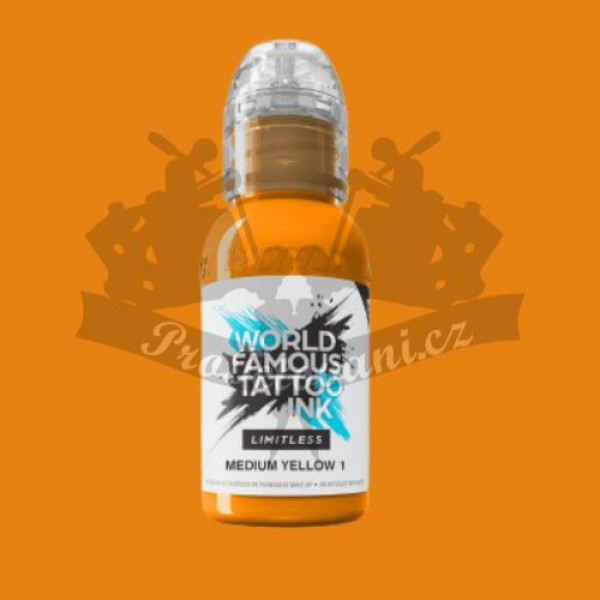 Tetovací barva World Famous Limitless MEDIUM YELLOW 1 30 ml REACH