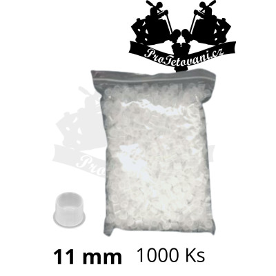 Kalíšky na tetovací barvu 11 mm s ploškou BALENÍ 1000 Ks