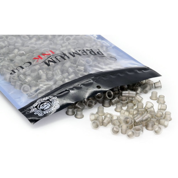 Kalíšky pro tetovací barvy 8mm 50ks Grey