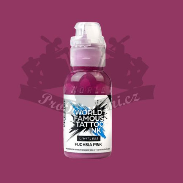Tetovací barva World Famous Limitless FUCHSIA PINK 30 ml REACH