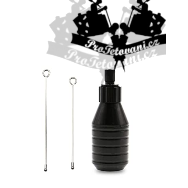 Tetovací grip na cartridge SUPREME EXTRA 30 mm BLACK a táhla