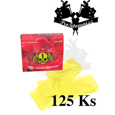 Návleky na clip cord Yellow balení 125 Ks