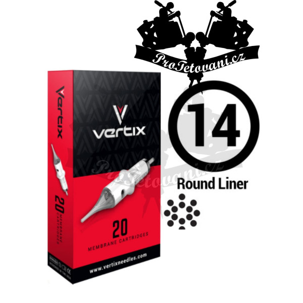 Tetovací cartridge VERTIX 14RL FK IRONS