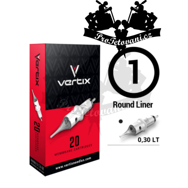 Tetovací cartridge VERTIX 1RL FK IRONS