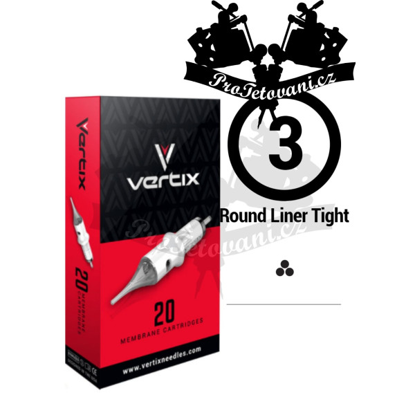 Tetovací cartridge VERTIX 3RL FK IRONS