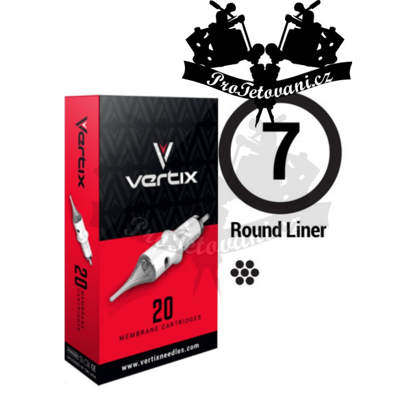 Tetovací cartridge VERTIX 7RL FK IRONS