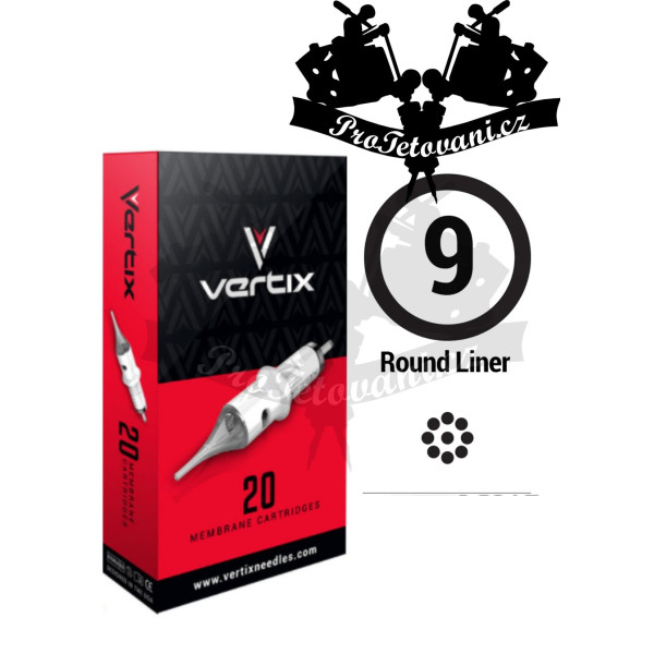 Tetovací cartridge VERTIX 9RL FK IRONS