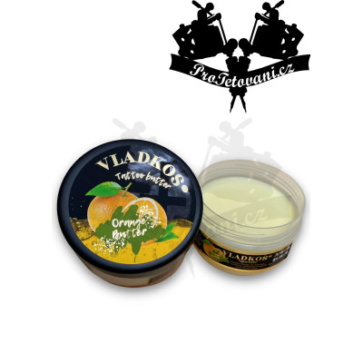 Vladkos Tattoo butter šlehané olejové máslo na tetování 200 ml Pomeranč