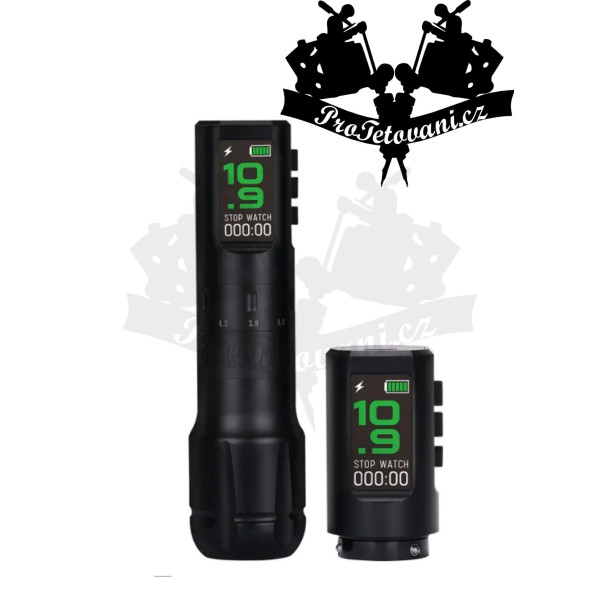 Bezdrátový rotační tetovací strojek ELITE INKSAFE FLEXO nastavitelný zdvih