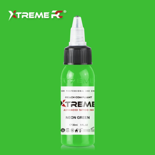 XTreme Ink - NEON GREEN tetovací barva 30ml