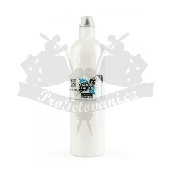 Tetovací barva World Famous Limitless STRAIGHT WHITE 120 ml REACH 2023