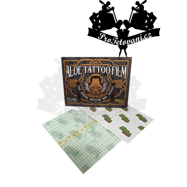 Ochranná folie po tetovaní Aloe Tattoo Film Protective 5 Ks 15 x 10 cm