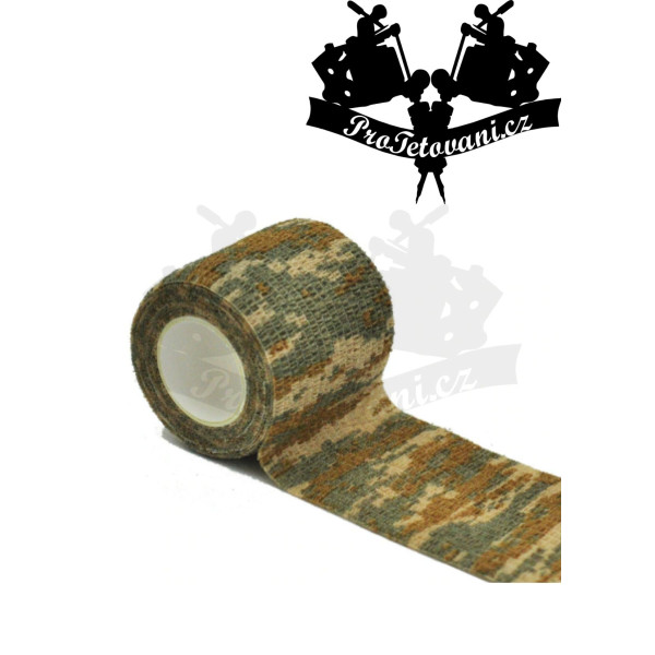 Bandáž na tetovací grip Army Brown
