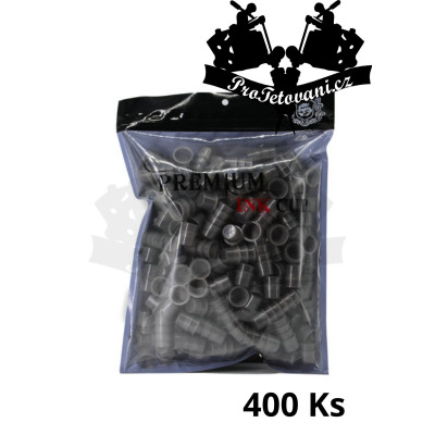 Balení kalíšků pro tetovací barvy 15mm 400ks Grey