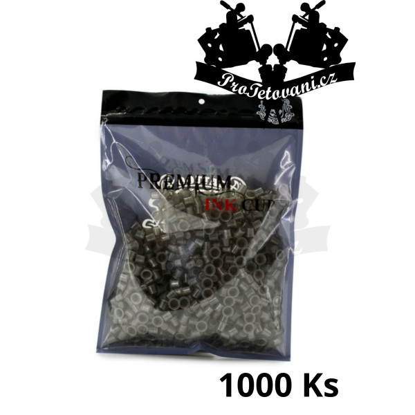 Balení kalíšků pro tetovací barvy 8mm 1000ks Grey