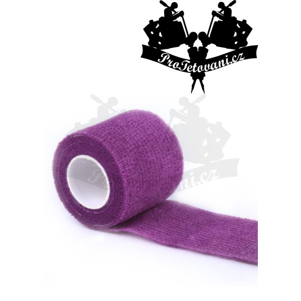 Bandáž na tetovací grip fialová