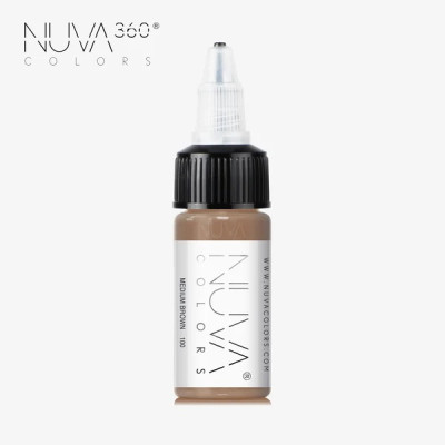 Barva pro permanentní make up 100 Medium Brown REACH 15 ml