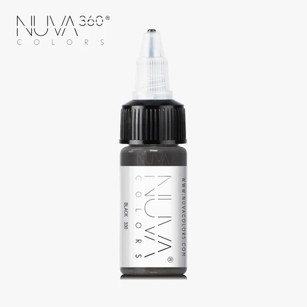 Barva pro permanentní make up Nuva 330 BLACK SMP 15 ml