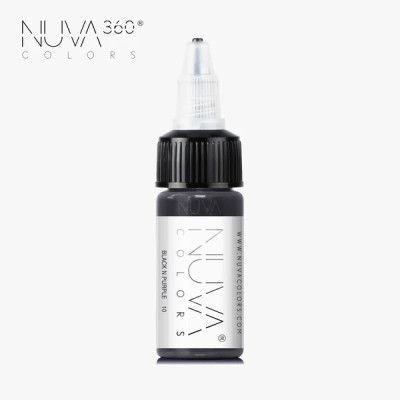 Barva pro permanentní make up Nuva 10 Black n Purple REACH 15 ml