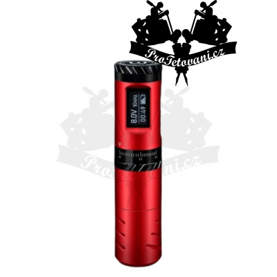 Bateriový rotační tetovací strojek AVA GT PEN EP10 s nastavitelným zdvihem RED
