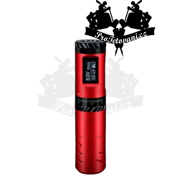 Bateriový rotační tetovací strojek AVA GT PEN EP10 s nastavitelným zdvihem RED