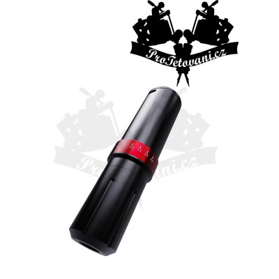 Bezdrátový dobíjecí rotační tetovací strojek HUMMINGBIRD BRONC V12 nastavitelný zdvih black