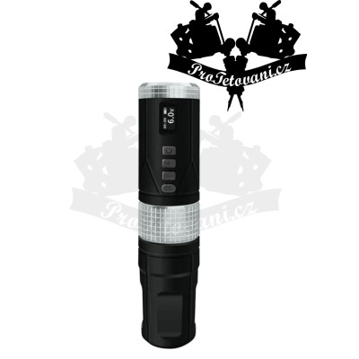 Bateriový rotační tetovací strojek BRONC V8 BLACK 4.0 mm zdvih