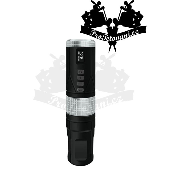 Bateriový rotační tetovací strojek BRONC V8 BLACK 4.0 mm zdvih