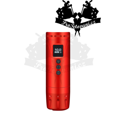 Bateriový rotační tetovací strojek AVA SHORT PEN UNI-A 3.5 MM RED