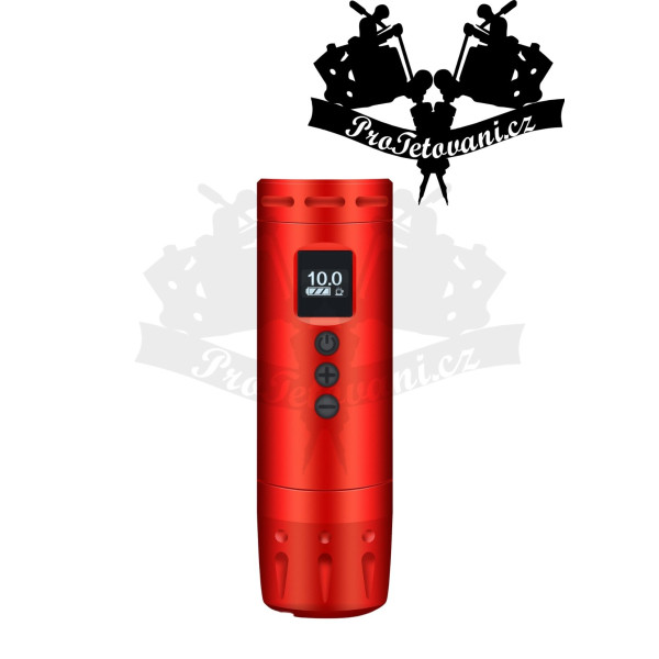 Bateriový rotační tetovací strojek AVA SHORT PEN UNI-A 3.5 MM RED