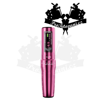 Bezdrátový bateriový rotační tetovací strojek Hummingbird Bronc Siren Rose s nastavitelným zdvihem