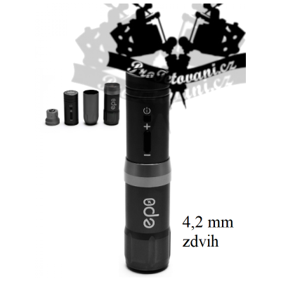 Bezdrátový rotační tetovací strojek AVA GT PEN EP8 BLACK 2v1 4,2 mm 