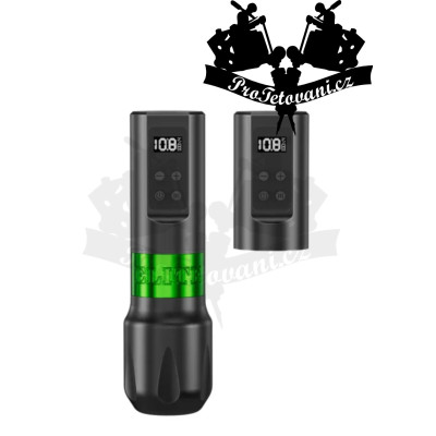 Bezdrátový rotační tetovací strojek ELITE FIND GREEN 2 dobíjecí adaptery 4.2 mm zdvih