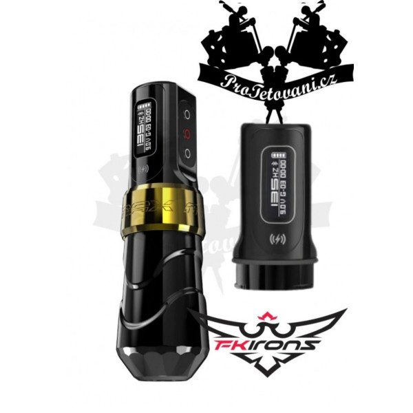 Bezdrátový rotační tetovací strojek FK IRONS Flux Max 3,2mm dvě baterie