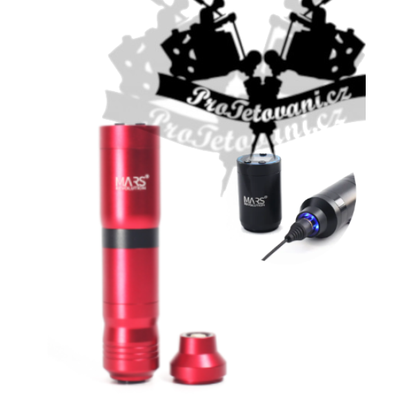 Bezdrátový rotační tetovací strojek MARS Red