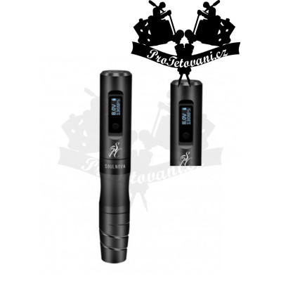 Bezdrátový strojek AVA SOULNOVA e2 BLACK vhodný pro permanentní make-up