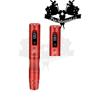 Bezdrátový strojek AVA SOULNOVA e2 RED vhodný pro permanentní make-up