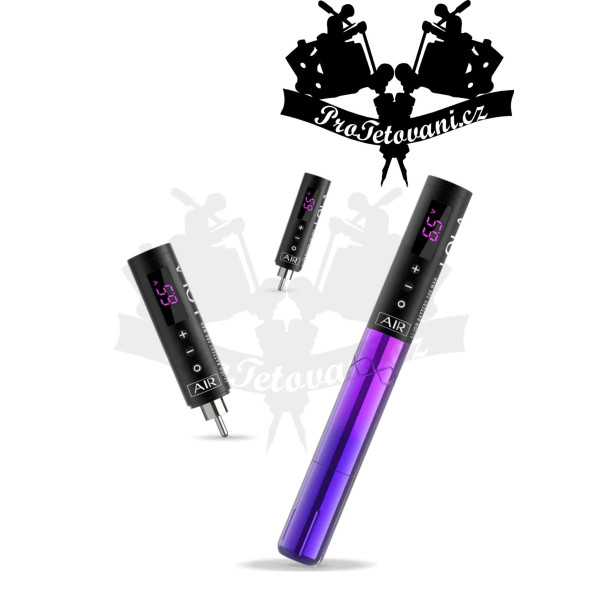 Bezdrátový strojek LOLA AIR Purple Gradien vhodný pro permanentní make-up