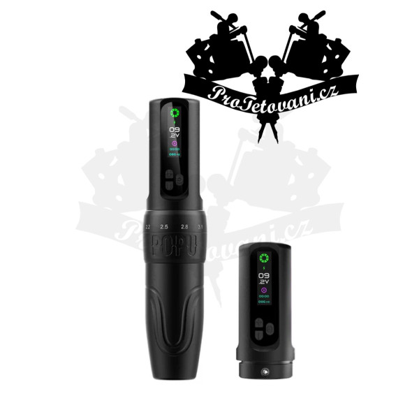 Bezdrátový strojek POPU DIVA Black s nastavitelným zdvihem vhodný pro PM