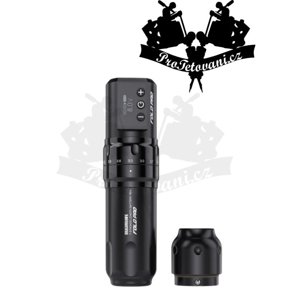 Bezdrátový tetovací strojek Dragonhawk Fold Pro s nastavitelným zdvihem 2,4 až 4,2 mm