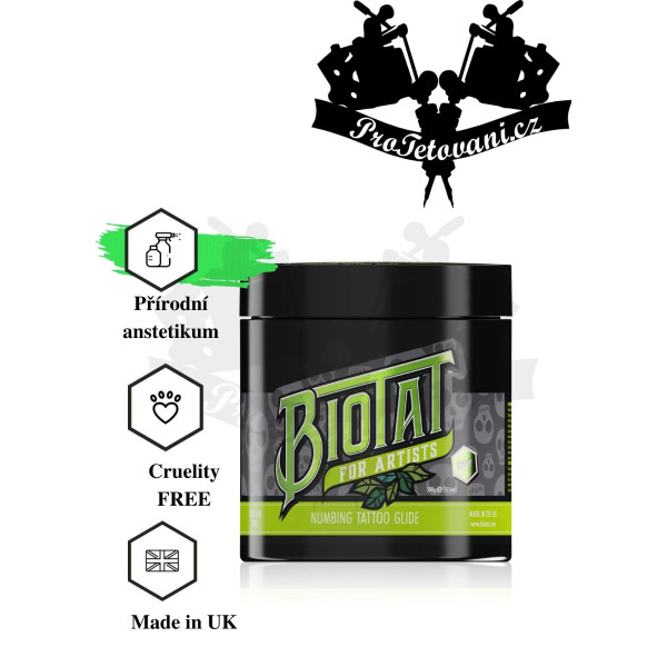 BIOTAT NATURAL NUMBING TATTOO GLIDE - ENVY 500g