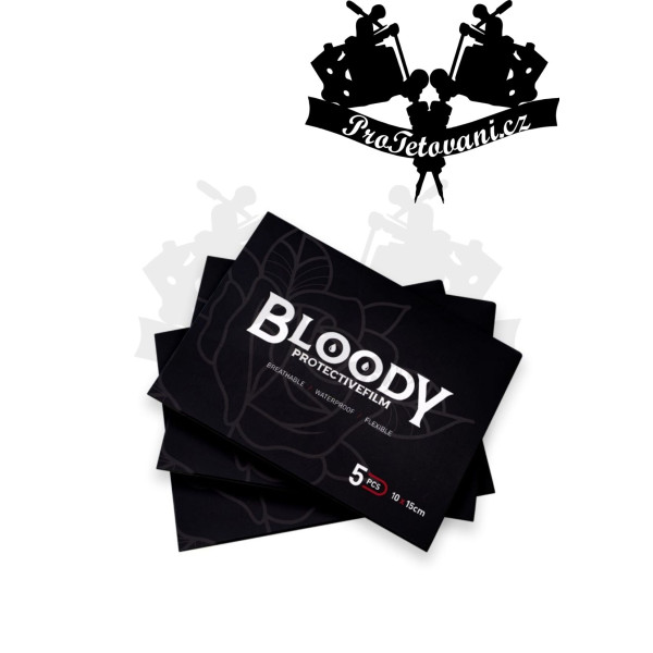 Ochranná folie na tetování Bloody Film 5 Ks 10 x 15 cm