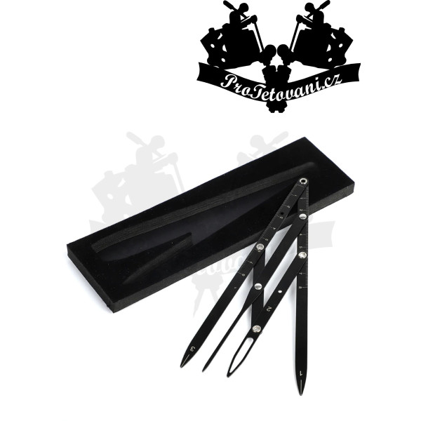 Caliper posuvné měřítko pro permanentní make up BLACK