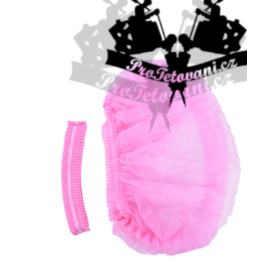 Čepice z netkané textilie pro permanentní make up 1ks PINK