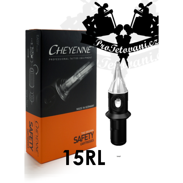 Originální tetovací cartridge Cheyenne Safety 15 RL