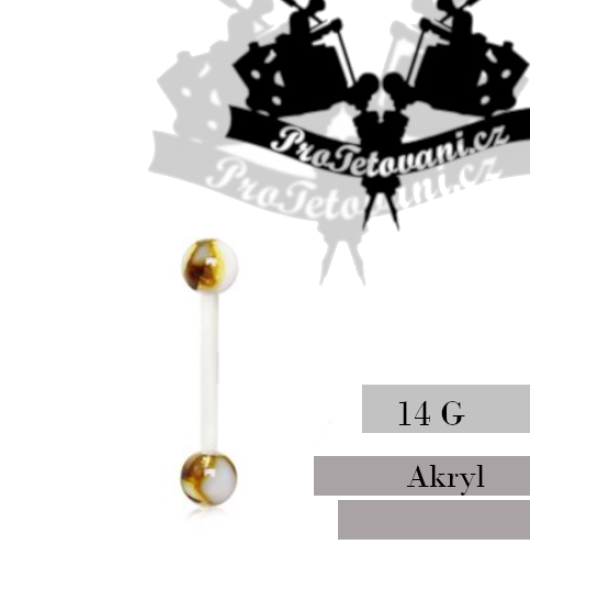 Činka akryl Marble Green AG1