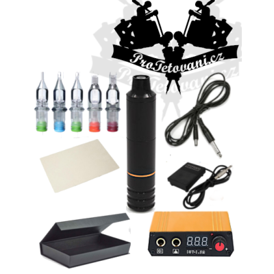Tetovací sada s rotačním cartridgovým strojkem PEN