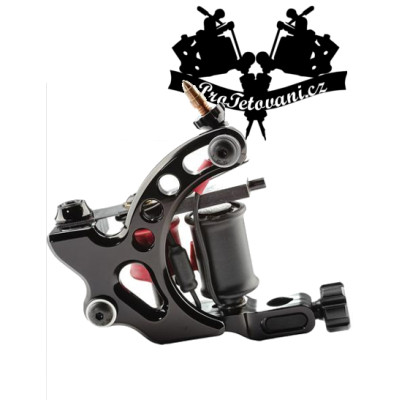 Tetovací strojek cívkový Ultra Black a tetovací grip