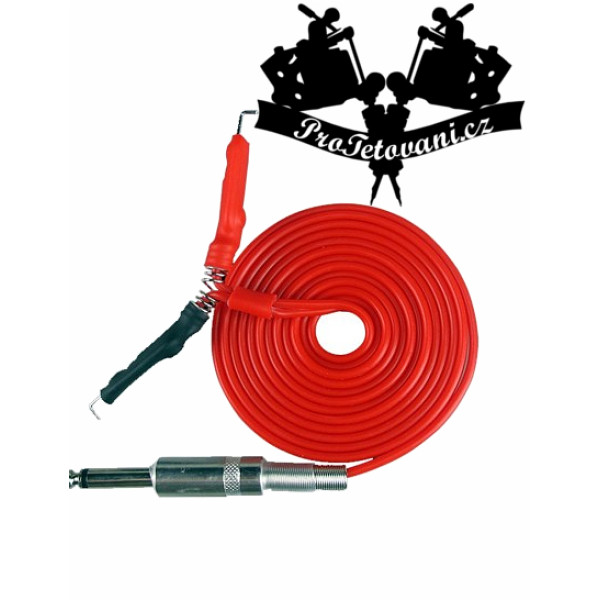 Clip cord pro tetovací strojky Red