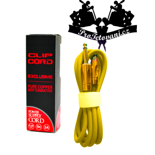 Prémiový RCA cord silikonový hrubý Yellow